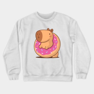 Donut Capybara Crewneck Sweatshirt